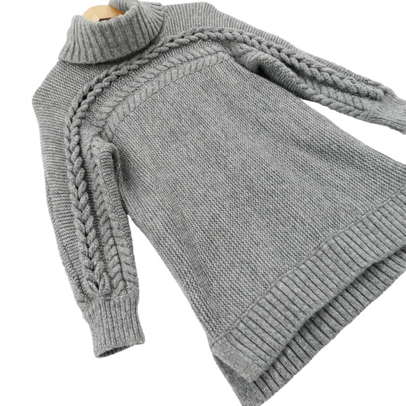 Simply Vera by Vera Wang Women's Gray Knit Turtleneck Long Sleeve Sweater Size M - Picture 4 of 11